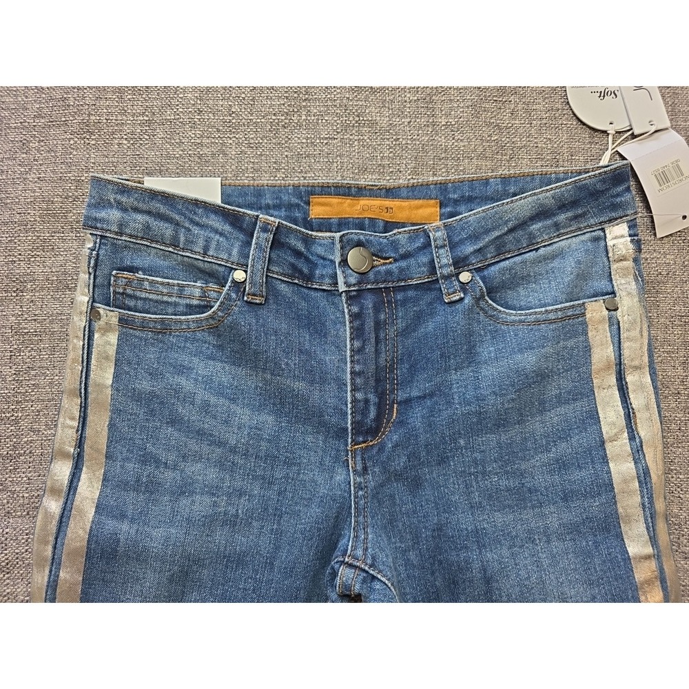Joe's Girls Jeans Size 14 The‎ Markie Mid Rise Skinny Ankle Crop Stripes